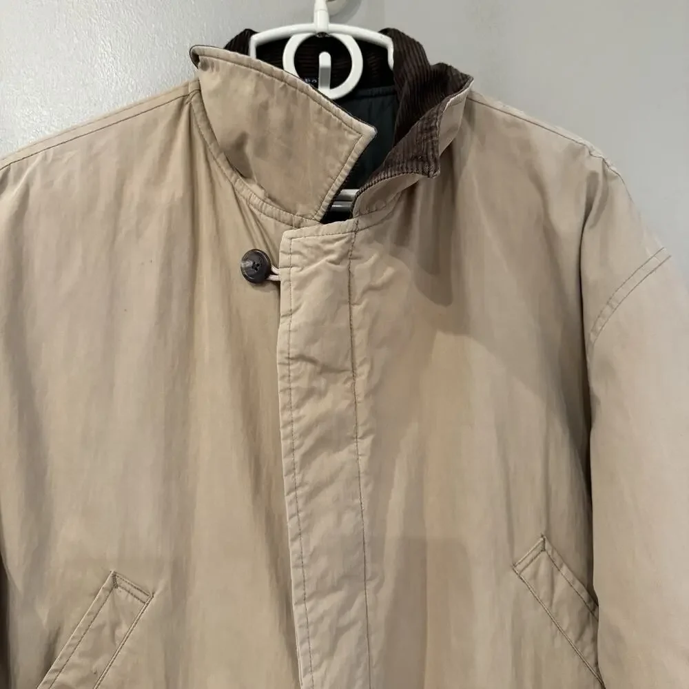 VTG Polo Ralph Lauren Jacket Mens XL Brown Corduroy Collar Barn Chore Coat 90s - Picture 7 of 14